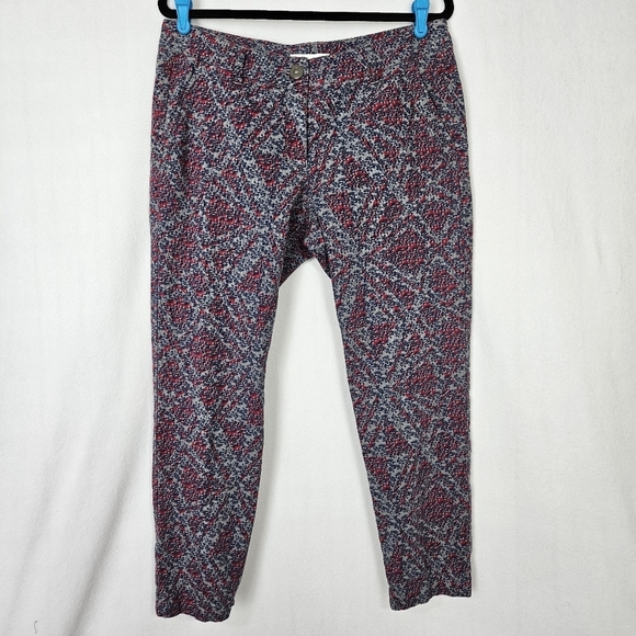 Cabi Women's  Palm Beach Print Women's Ankle Crop Pants Size 8 - Picture 9 of 15